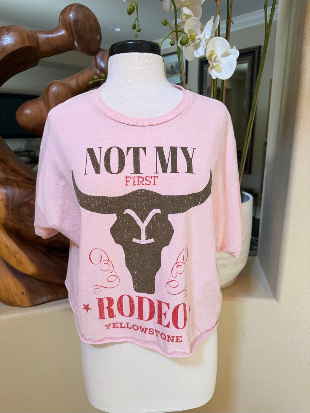 Yellowstone Kids Pink 'Not My First Rodeo' Graphic Tee